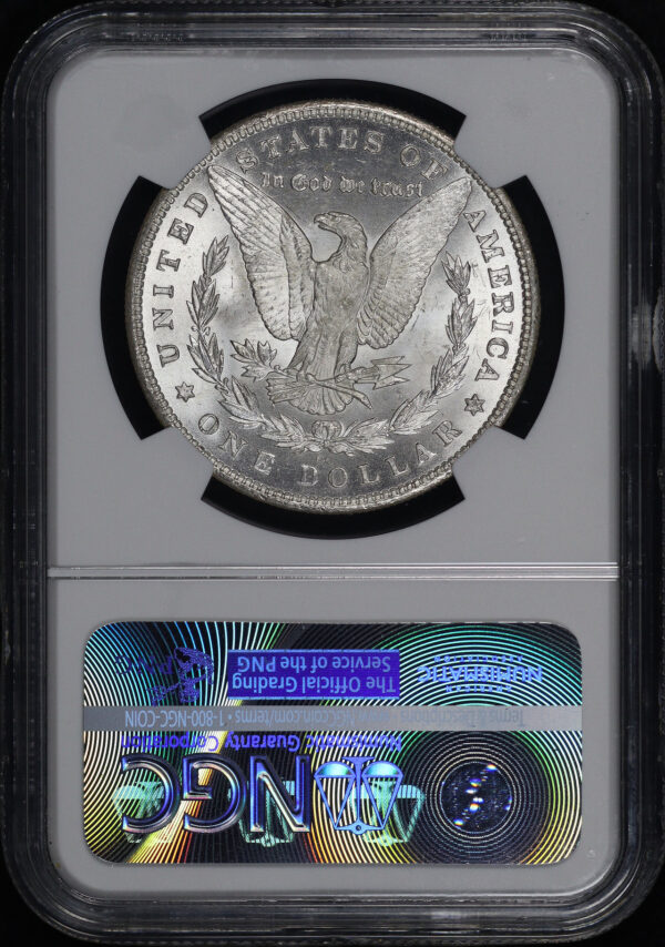 Reverse of this 1880-CC Morgan Dollar NGC MS-67