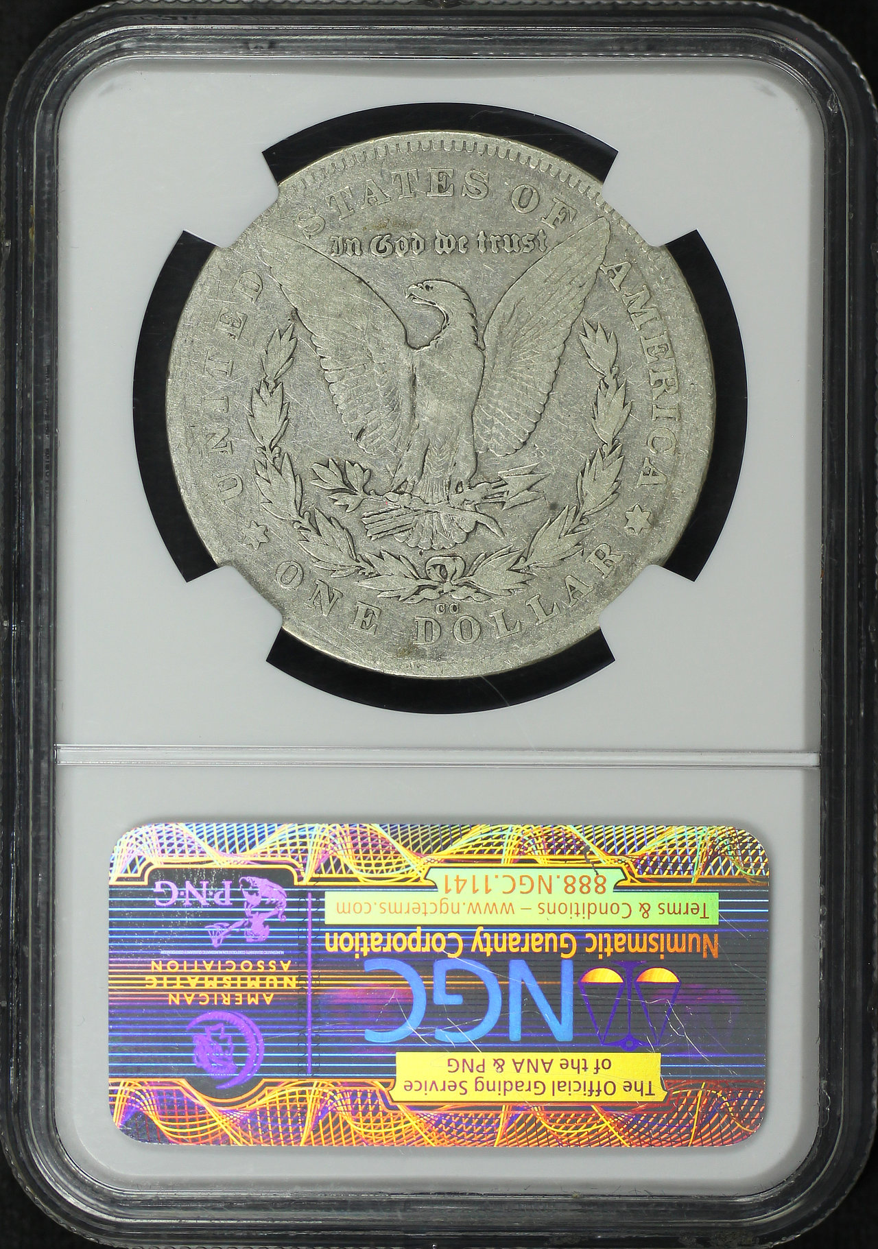 Reverse of this 1880-CC Morgan Dollar Reverse of 1878 NGC VG-8