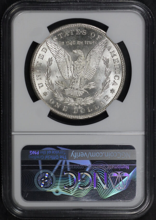 Reverse of this 1880-S Morgan Dollar NGC MS-62
