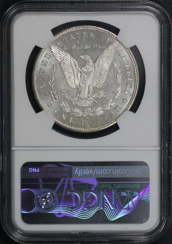Reverse of this 1880-S Morgan Dollar NGC MS-64