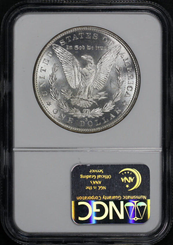 Reverse of this 1880-S Morgan Dollar NGC MS-64