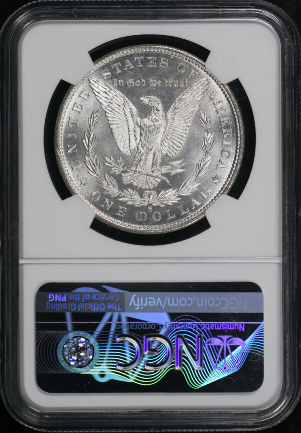 Reverse of this 1880-S Morgan Dollar NGC MS-65