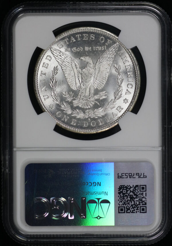Reverse of this 1880-S Morgan Dollar NGC MS-65