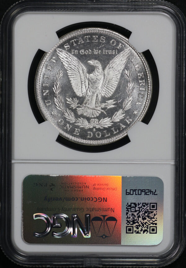 Reverse of this 1880-S Morgan Dollar NGC MS-66