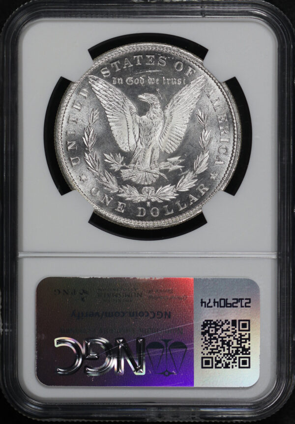 Reverse of this 1880-S Morgan Dollar NGC MS-66+