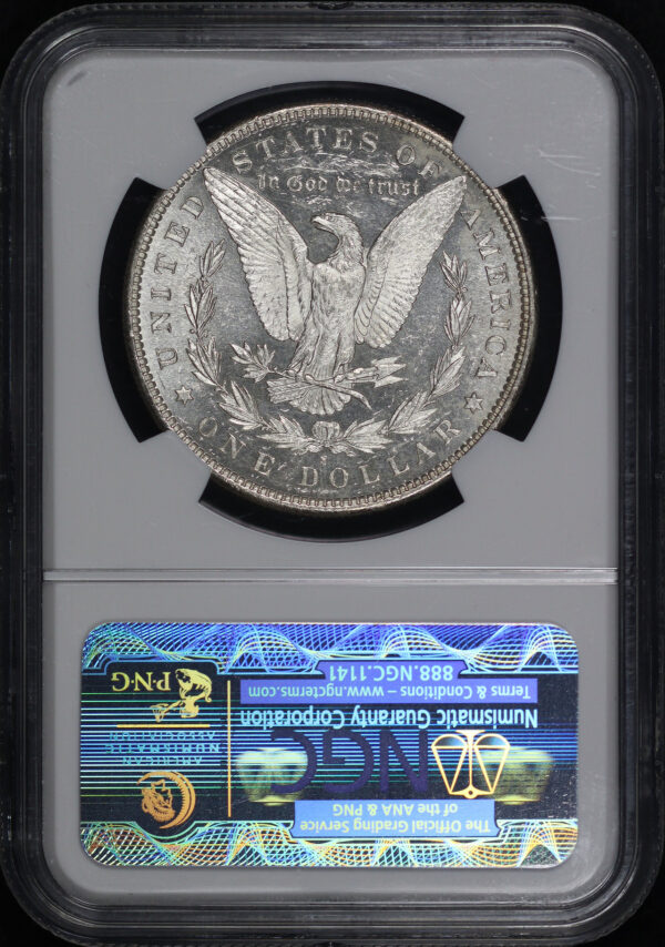 Reverse of this 1880-S Morgan Dollar NGC MS-63 PL