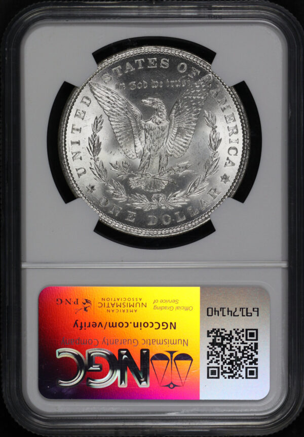 Reverse of this 1881 Morgan Dollar NGC MS-63