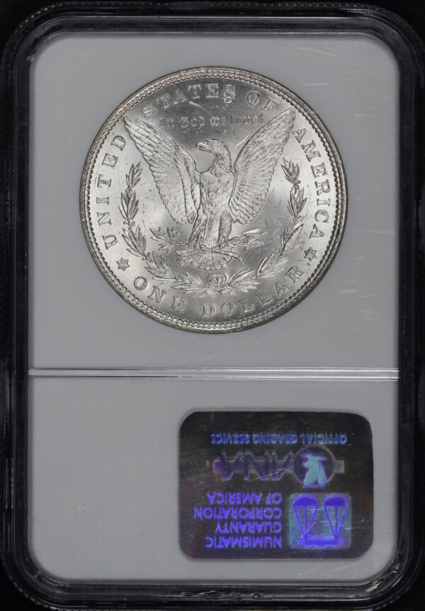Reverse of this 1881 Morgan Dollar NGC MS-64