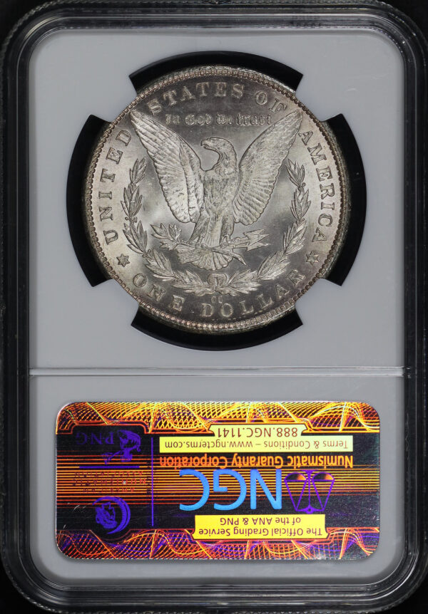 Reverse of this 1881-CC Morgan Dollar NGC MS-62