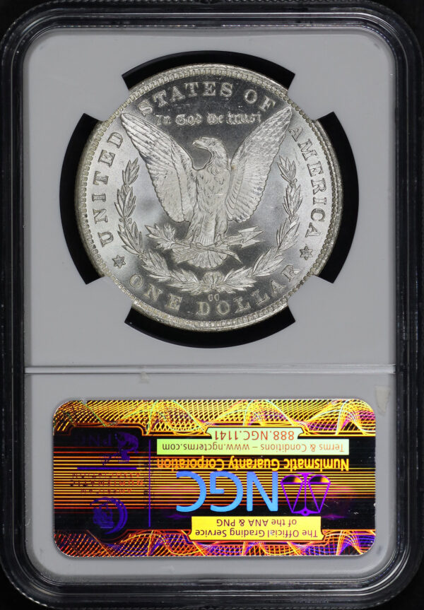 Reverse of this 1881-CC Morgan Dollar NGC MS-64