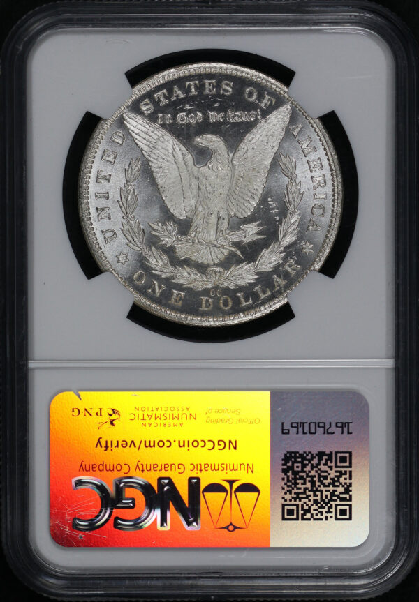 Reverse of this 1881-CC Morgan Dollar NGC MS-64