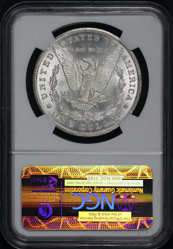 Reverse of this 1881-CC Morgan Dollar NGC MS-66