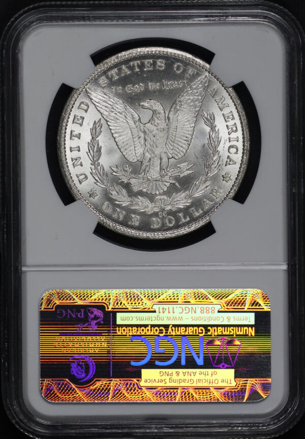Reverse of this 1881-CC Morgan Dollar NGC MS-66
