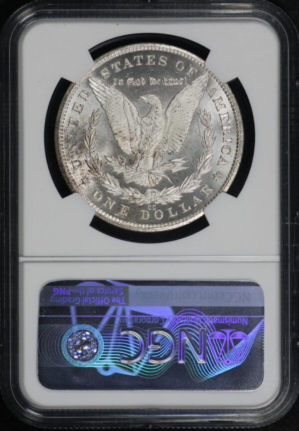 Reverse of this 1881-CC Morgan Dollar NGC MS-66