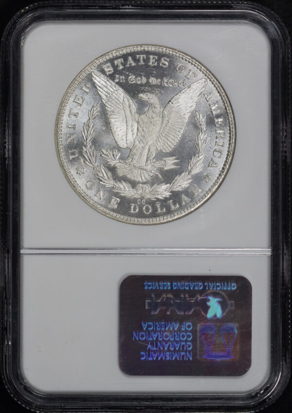 Reverse of this 1881-CC Morgan Dollar NGC MS-67 PL