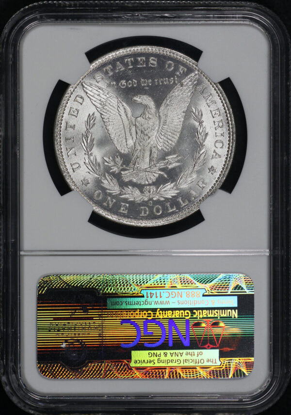 Reverse of this 1881-O Morgan Dollar NGC MS-65