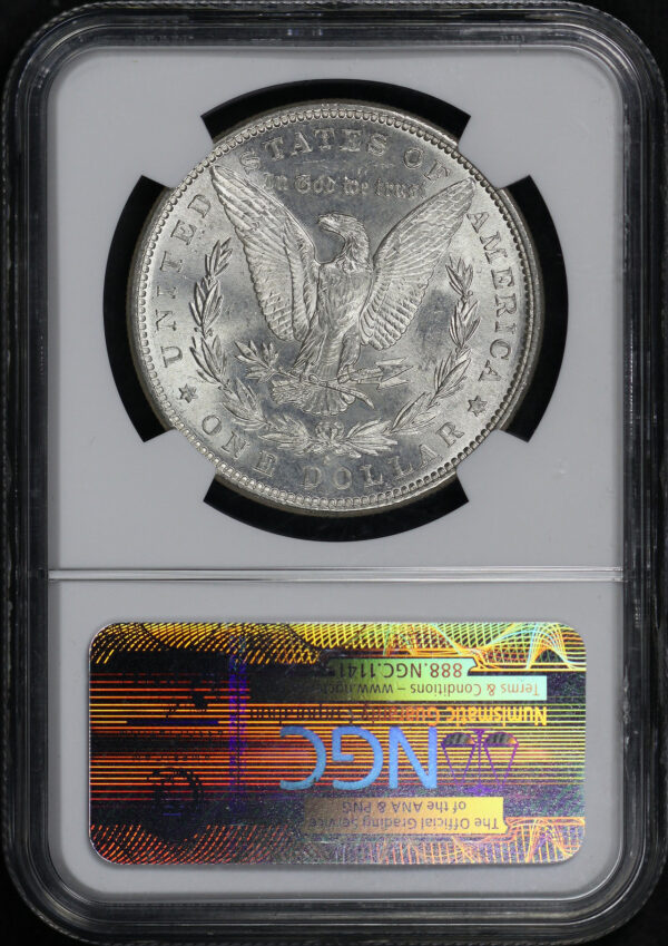 Reverse of this 1881-S Morgan Dollar NGC MS-62
