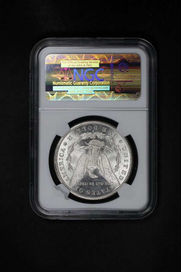 Reverse of this 1881-S Morgan Dollar NGC MS-62