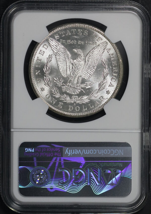 Reverse of this 1881-S Morgan Dollar NGC MS-63