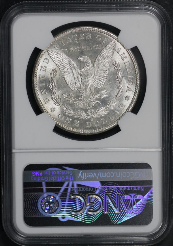 Reverse of this 1881-S Morgan Dollar NGC MS-63