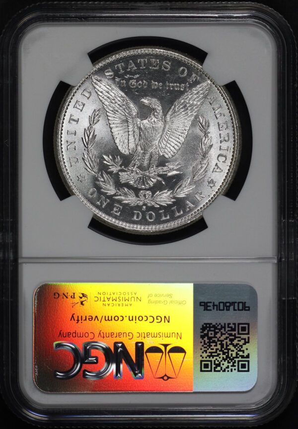 Reverse of this 1881-S Morgan Dollar NGC MS-67