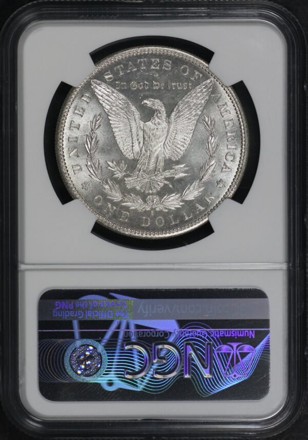 Reverse of this 1881-S Morgan Dollar NGC MS-67+