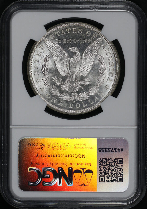 Reverse of this 1881-S Morgan Dollar NGC MS-67+ CAC