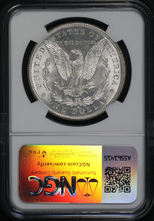 Reverse of this 1881-S Morgan Dollar NGC MS-67+