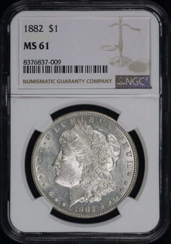 Obverse of this 1882 Morgan Dollar NGC MS-61
