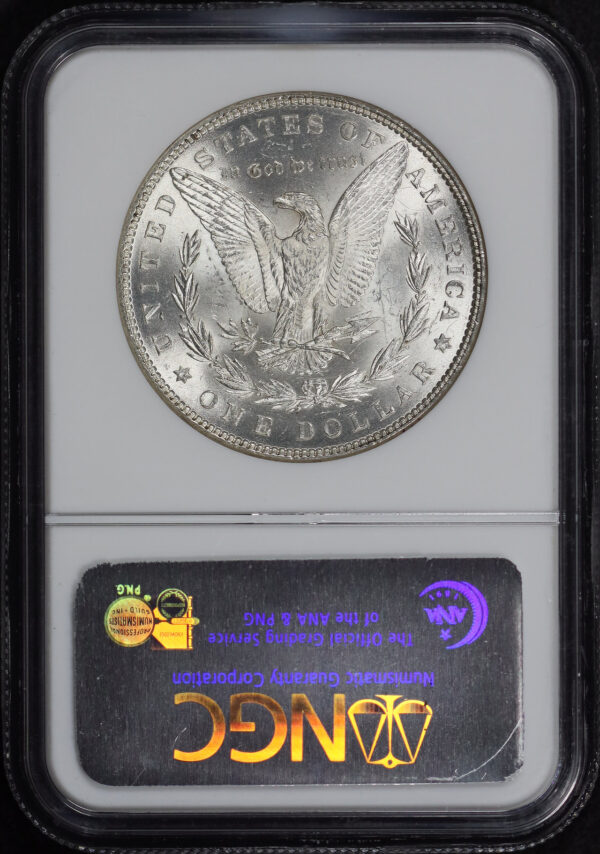 Reverse of this 1882 Morgan Dollar NGC MS-63