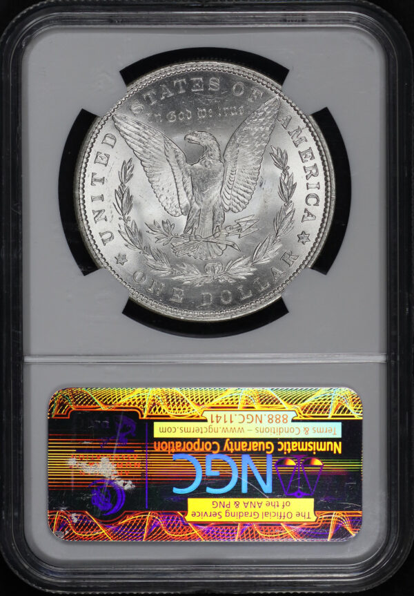 Reverse of this 1882 Morgan Dollar NGC MS-65