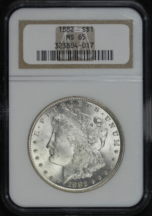 Obverse of this 1882 Morgan Dollar NGC MS-65