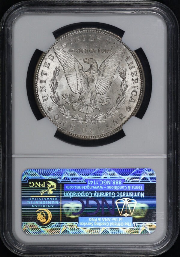 Reverse of this 1882-CC Morgan Dollar NGC MS-63