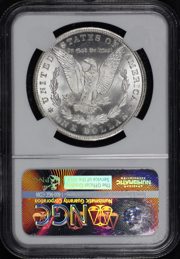 Reverse of this 1882-CC Morgan Dollar NGC MS-63