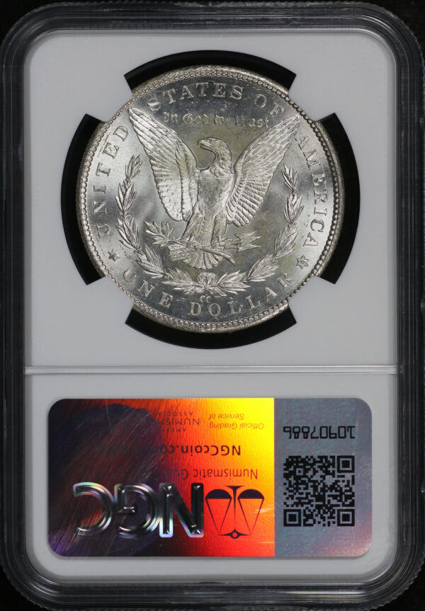Reverse of this 1882-CC Morgan Dollar NGC MS-63