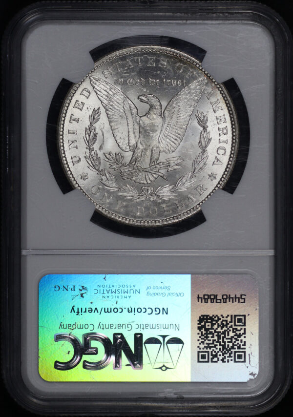 Reverse of this 1882-CC Morgan Dollar NGC MS-63