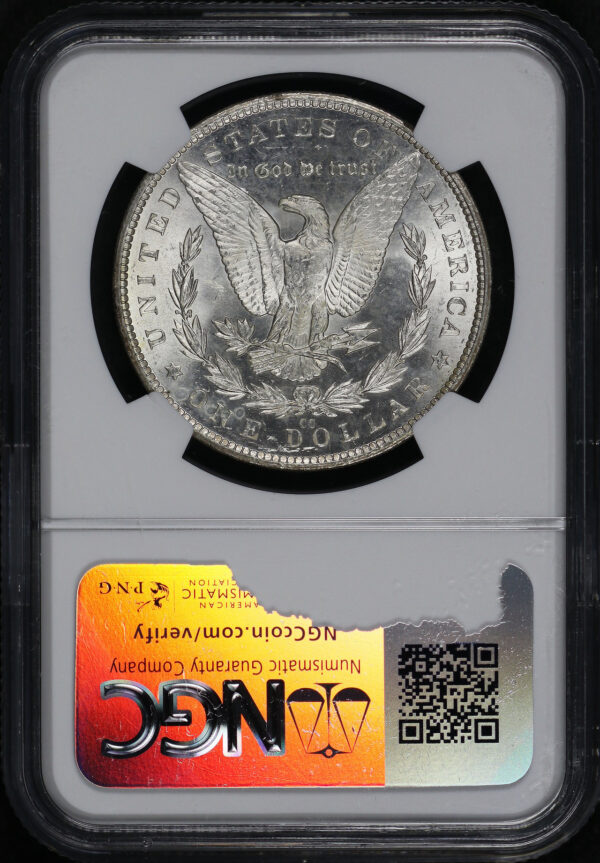 Reverse of this 1882-CC Morgan Dollar NGC MS-63