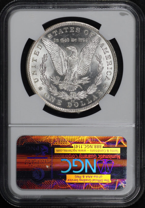 Reverse of this 1882-CC Morgan Dollar NGC MS-64