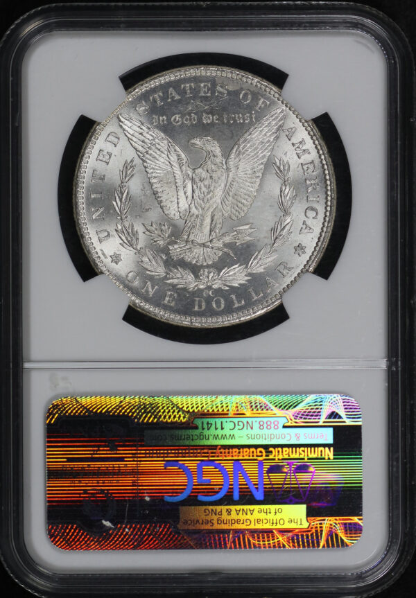 Reverse of this 1882-CC Morgan Dollar NGC MS-64