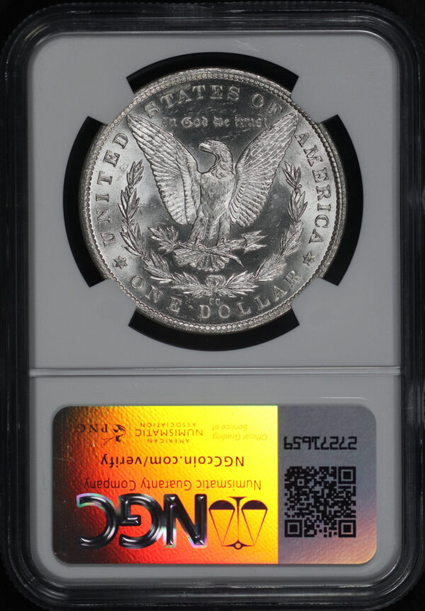 Reverse of this 1882-CC Morgan Dollar NGC MS-64