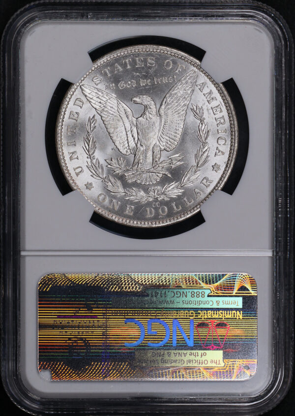 Reverse of this 1882-CC Morgan Dollar NGC MS-64+ CAC