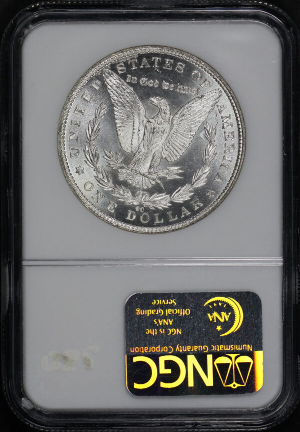 Reverse of this 1882-CC Morgan Dollar NGC MS-65