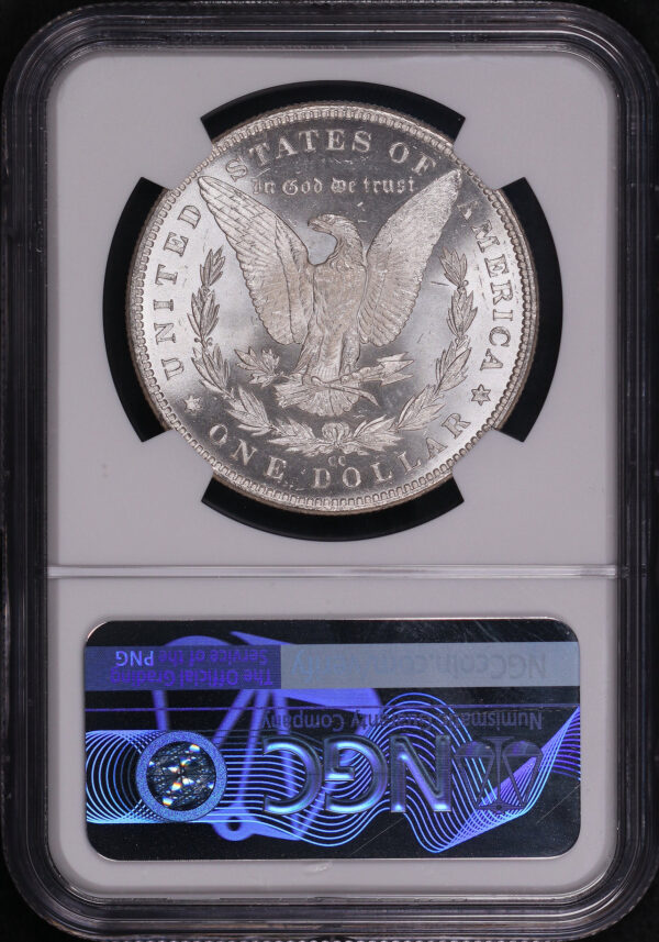 Reverse of this 1882-CC Morgan Dollar NGC MS-66