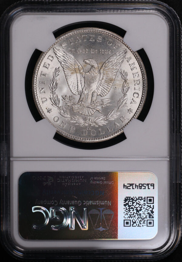 Reverse of this 1882-CC Morgan Dollar NGC MS-66