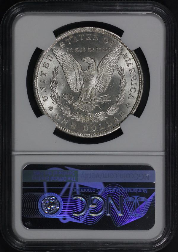 Reverse of this 1882-CC Morgan Dollar NGC MS-67