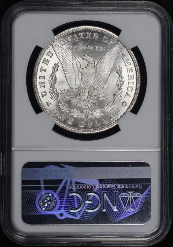 Reverse of this 1882-CC Morgan Dollar NGC MS-67+