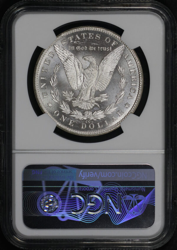 Reverse of this 1882-CC Morgan Dollar NGC MS-66+ PL