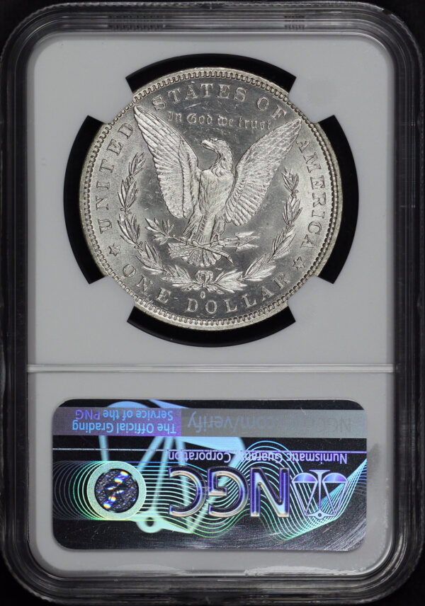 Reverse of this 1882-O Morgan Dollar NGC MS-63