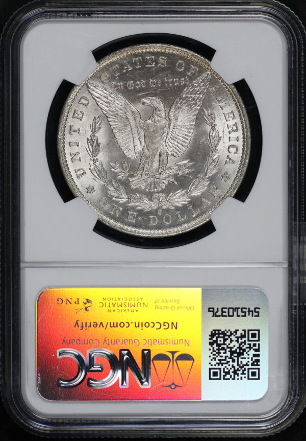 Reverse of this 1882-O Morgan Dollar NGC MS-66