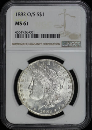 Obverse of this 1882-O/S Strong Morgan Dollar NGC MS-61
